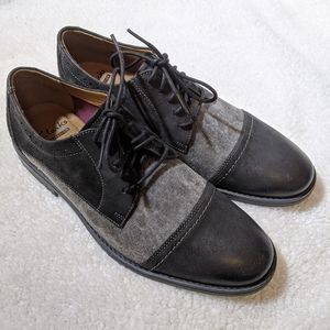 Clarks Garren Cap Black Oxford's Dress Shoes